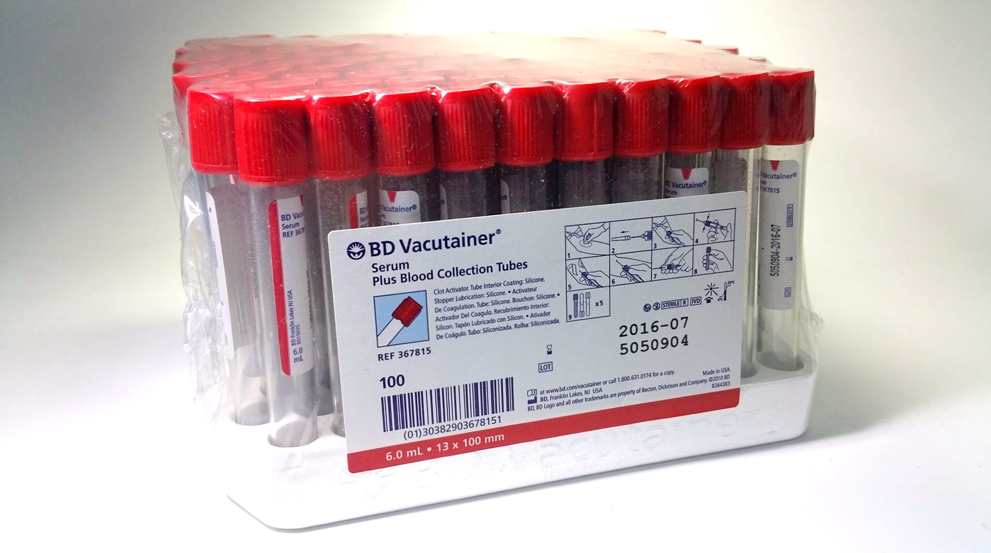 BD Vacutainer Plus Venous Blood Collection Tube Serum 56 OFF