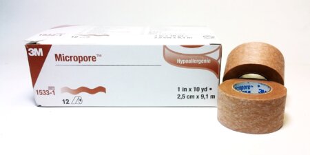 3M MICROPORE TAN 1INCH