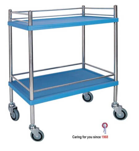 SURGICO PP TROLLEY BLUE