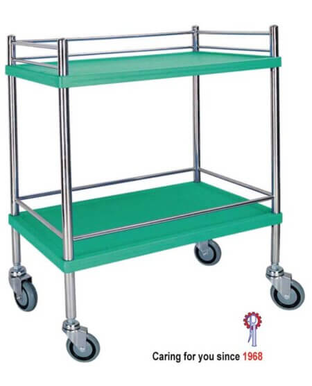 SURGICO PP TROLLEY GREEN