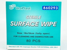 UROPLAST SURFACE WIPES with single pack