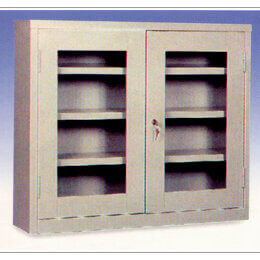 118C ALLOYMED WALL-MOUNTED INSTRUMENT CABINET W/3 ADJUSTABLE SHELVES