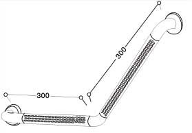 135 Wall Grab Bar Dimensions.