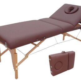9045 SURGICO WOOD MASSAGE COUCH GREEN