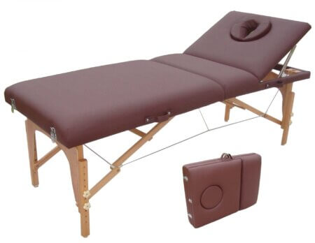 9045 SURGICO WOOD MASSAGE COUCH GREEN