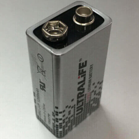 9V battery for medical devices