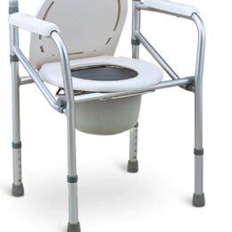 NH40L ALLOYMED ALUMINIUM HEIGHT ADJUSTABLE FOLDABLE STATIONARY SHOWER COMMODE