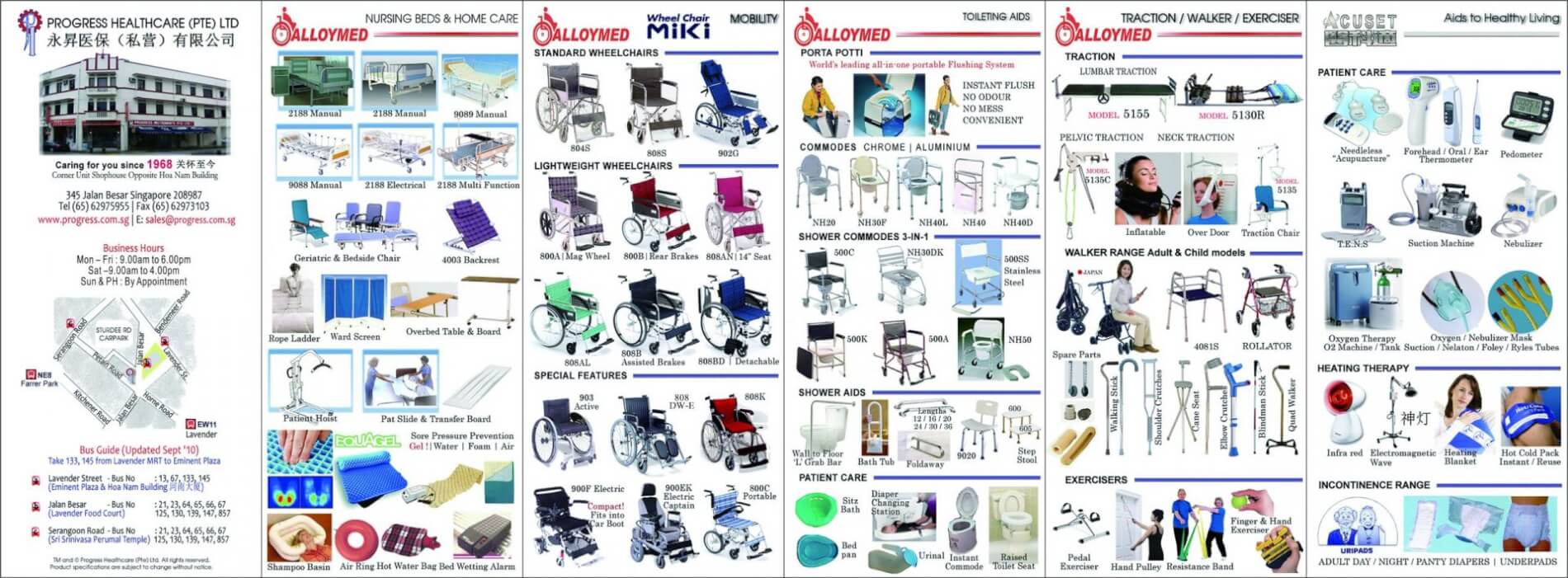 Progress Healthcare Catalogue Page 1