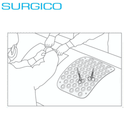 SURGICO Magnetic Instruments Pad in use